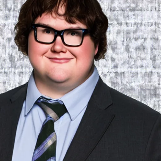 Image similar to clark duke pretending to be brian baumgartner