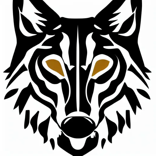 Image similar to laser cut animal vector image of a wolf