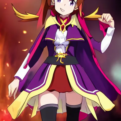 Prompt: half Invoker half Megumin