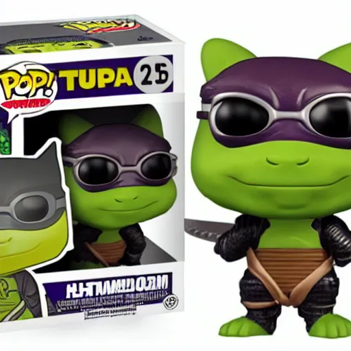 Image similar to 3 cute tmnt funko pop