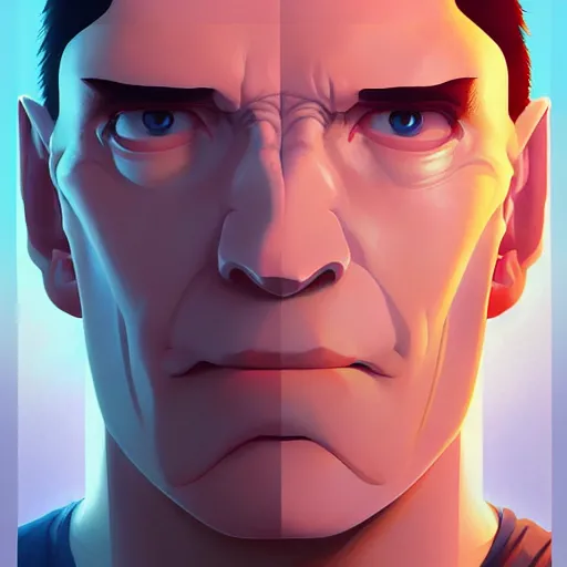 Image similar to face icon stylized minimalist total recall, loftis, cory behance hd by jesper ejsing, by rhads, makoto shinkai and lois van baarle, ilya kuvshinov, rossdraws global illumination