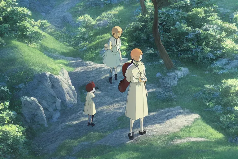 Prompt: still image from the sound of music by makoto shinkai, ultra detailed, finely detailed