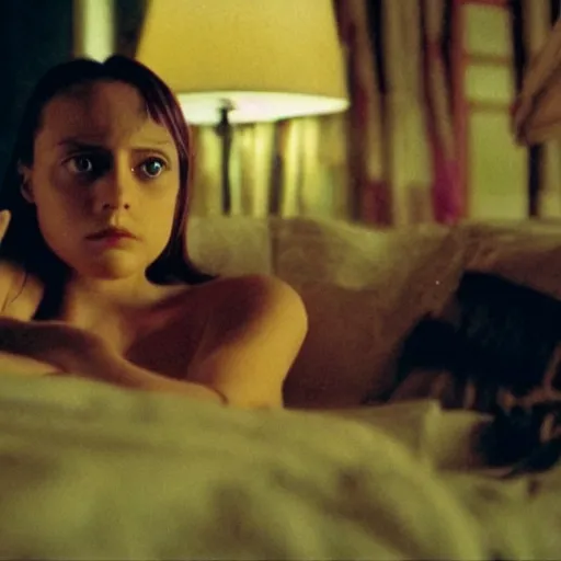 Image similar to movie still of perfect girl, cinematic composition, cinematic light, criterion collection, by gaspar noe