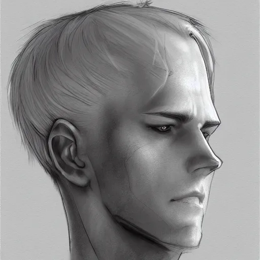 Image similar to johan liebert , sketch , trending on artstation , Hyperdetailed , CGSociety