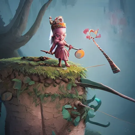 Prompt: super cute little warrior princess 3D concept by Tiger HKN and Gediminas Pranckevicius, Goro Fujita, Game Art, hyper detailed, Character Modeling, cartoon, cinematic, raytrace, concept art, Trend on Behance 3d Art, V-Ray, Maya, C4D