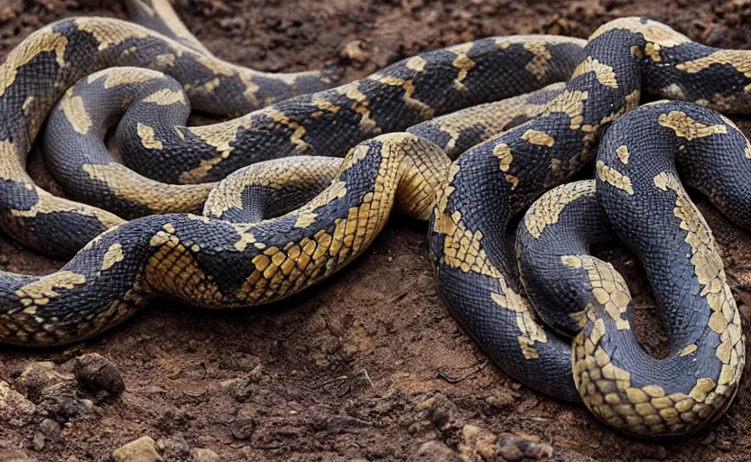 Image similar to snakes crawling of a volcano