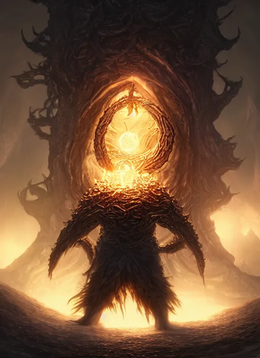 Image similar to azathoth, ultra detailed fantasy, elden ring, realistic, dnd character portrait, full body, dnd, rpg, lotr game design fanart by concept art, behance hd, artstation, deviantart, global illumination radiating a glowing aura global illumination ray tracing hdr render in unreal engine 5