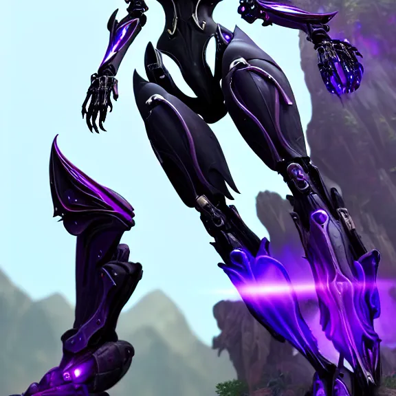 Image similar to extremely detailed front shot of a giant 1000 meter tall beautiful stunning saryn prime female warframe goddess, that's a stunning hot anthropomorphic robot mecha female dragon, silver sharp streamlined armor, detailed head, sharp claws, glowing Purple LED eyes, sitting down cutely, rump on top of a tiny mountain below her, a tiny forest with a village in the foreground, in front of her, fog rolling in, dragon art, warframe fanart, Destiny fanart, micro art, macro art, giantess art, fantasy, goddess art, furry art, furaffinity, high quality 3D realistic, DeviantArt, artstation, Eka's Portal, HD, depth of field