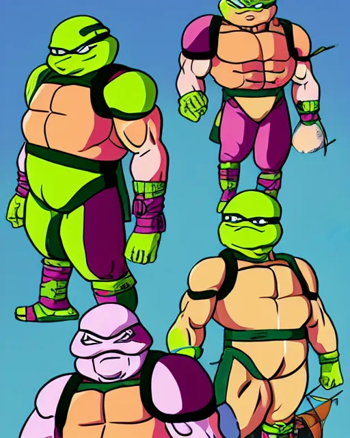 tmnt ) krang as a character from dragonball z, Stable Diffusion