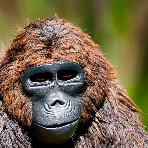 Prompt: a close up photo of a Yowie, photography by Paul Arnold