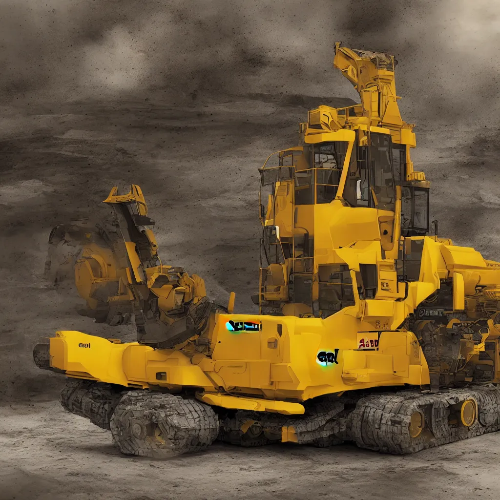 Image similar to caterpillar bulldozer, studio shot, photorealistic rendering, super detailed