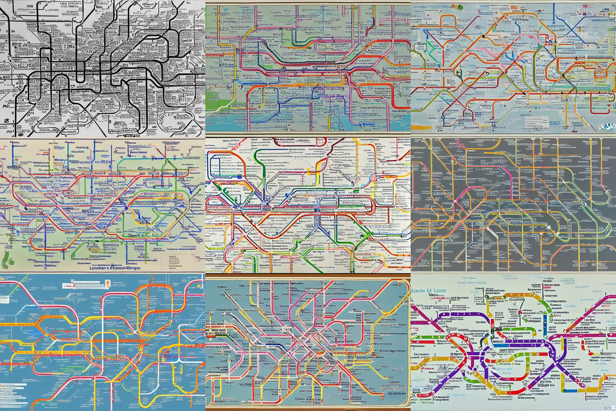 Prompt: a map of the London underground