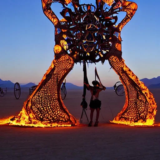 Image similar to burning man,