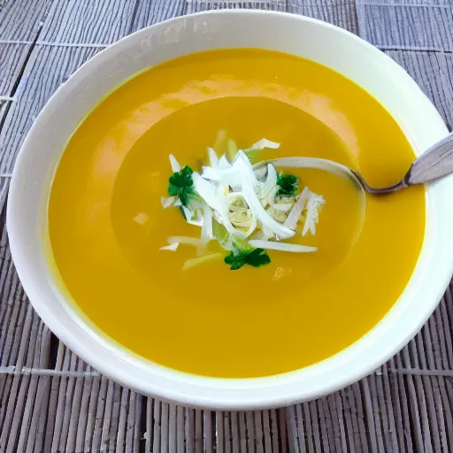 Image similar to photo of yellow soup