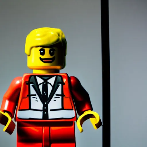 Image similar to Hyperrealistic Lego man, DSLR photo