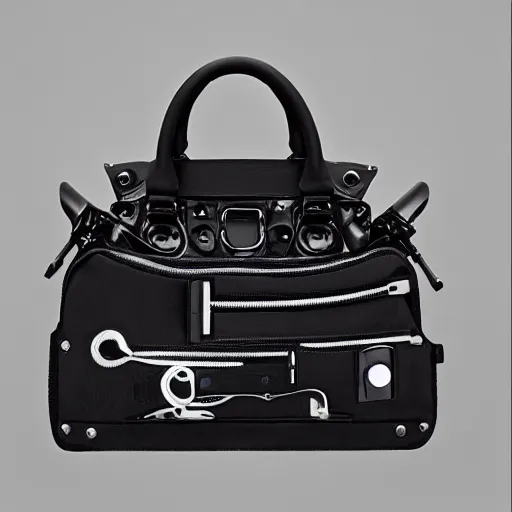 Image similar to Balenciaga cybernetic accessories