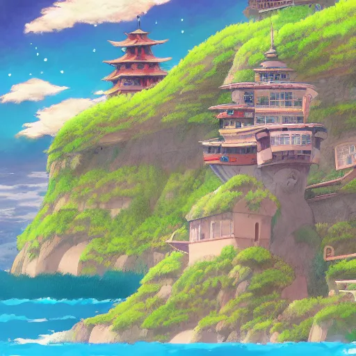 Prompt: spirited away creature in ghibli artstyle,peace atmopshere, wonderful scene, 8k, smooth, detailed with high quality, details