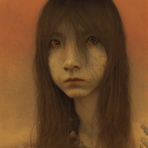 Prompt: by waterhouse, by beksinski, by millais, high quality, photograph portrait of victorian yokai, haunting, extremely detailed and intricate, octane render, unreal engine 5, 8 k