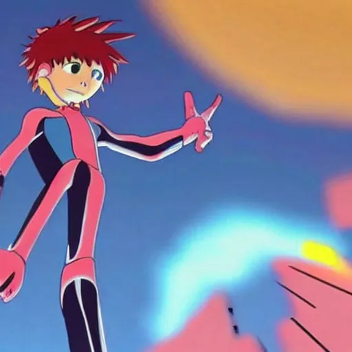 Prompt: neon genesis evangelion as a pixar movie