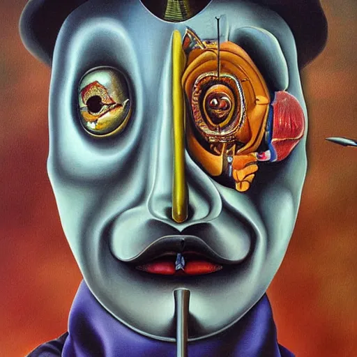 Image similar to detailed realistic surrealist painting in the style of salvador dali