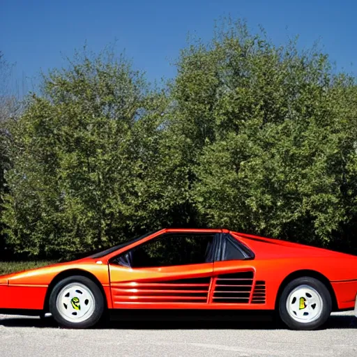 Prompt: a 1 9 8 4 ferrari testarossa