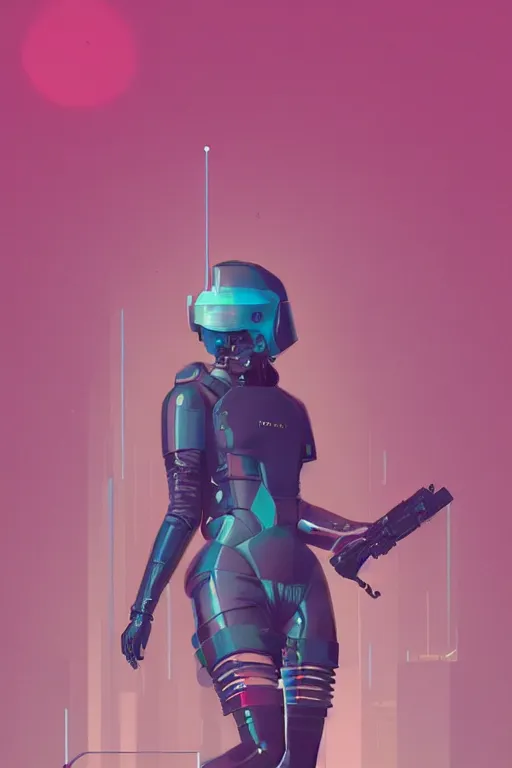 Prompt: full body pinup girl, blade runner 2 0 4 9, scorched earth, cassette futurism, modular synthesizer helmet, the grand budapest hotel, glow, digital art, artstation, pop art, by hsiao - ron cheng