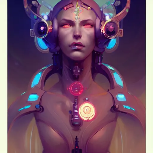 Prompt: a portrait of a beautiful cybernetic cherub, cyberpunk concept art by pete mohrbacher and wlop and artgerm and josan gonzales, digital art, highly detailed, intricate, sci-fi, sharp focus, Trending on Artstation HQ, deviantart, unreal engine 5, 4K UHD image