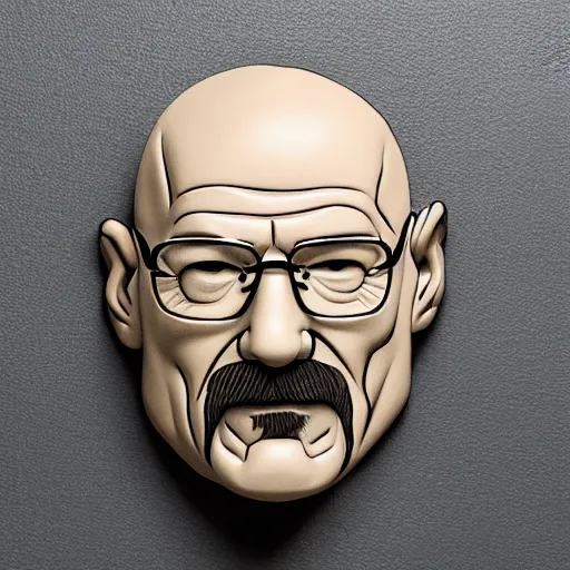 Prompt: walter white door knocker, product photo