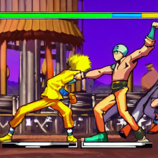 Image similar to folklore 2d fighting game