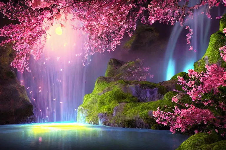 Fireflies Cherry Blossom