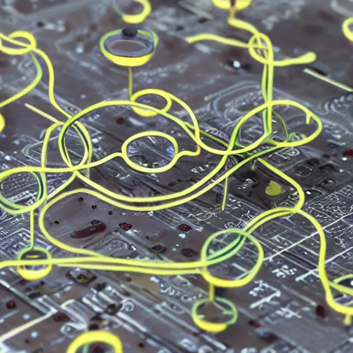 Prompt: an intricate organic circuit extending across the robot casing