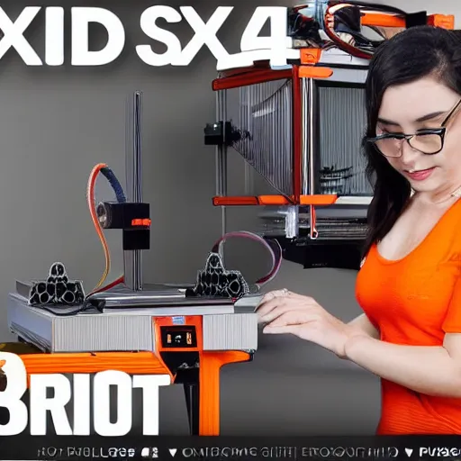 Image similar to josef prusa showing new prusa xxl 3 d printer high end photoshoot