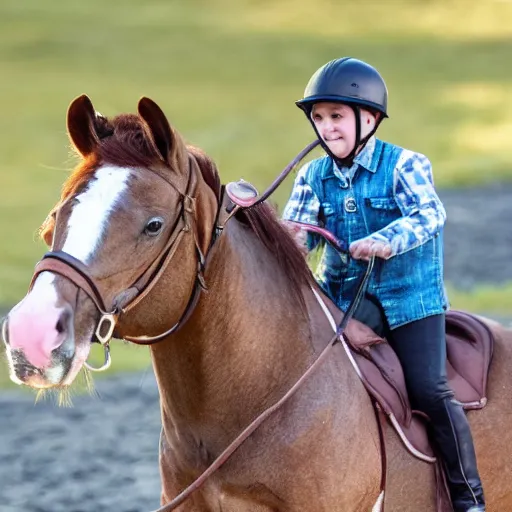 Prompt: a mouse ridding a horse