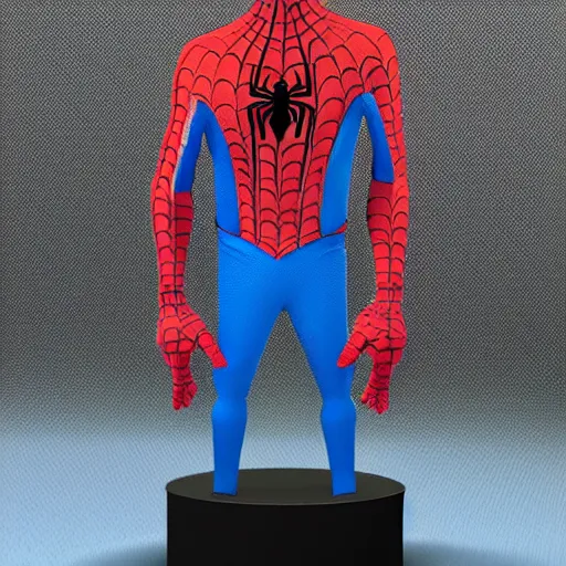 Prompt: 3 d printed collectible of snoop dog as spider man