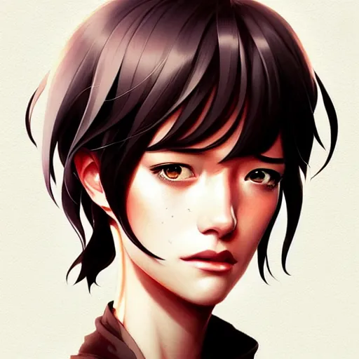 Image similar to mackenzie davis, portrait shinkai makoto studio ghibli studio key hideaki anno sakimichan stanley artgerm lau rossdraws james jean marc simonetti elegant highly detailed digital painting artstation pixiv