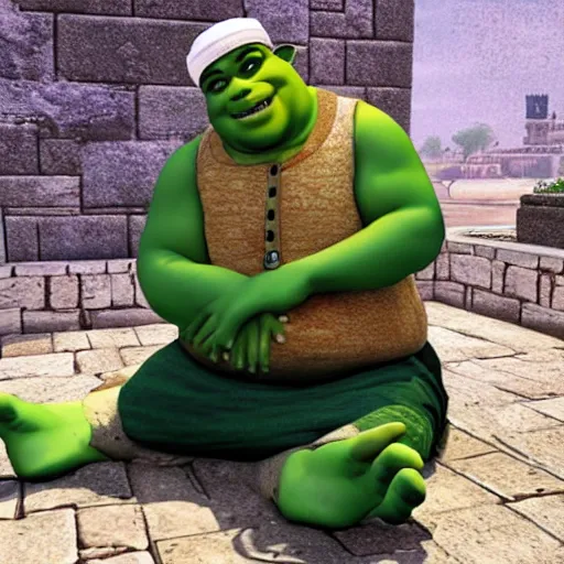 Image similar to muslim shrek