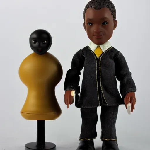 Image similar to black series figurine doll of brian streem, ceo of vermeer and aerobo, detailed toy figure, still in the box, pristine