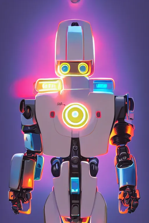 Image similar to metabots medabots medarotto medarot robot minimalist comics helmet mask neon cybereye, behance hd by jesper ejsing, by rhads, makoto shinkai and lois van baarle, ilya kuvshinov, rossdraws global illumination ray tracing hdr radiating a glowing aura