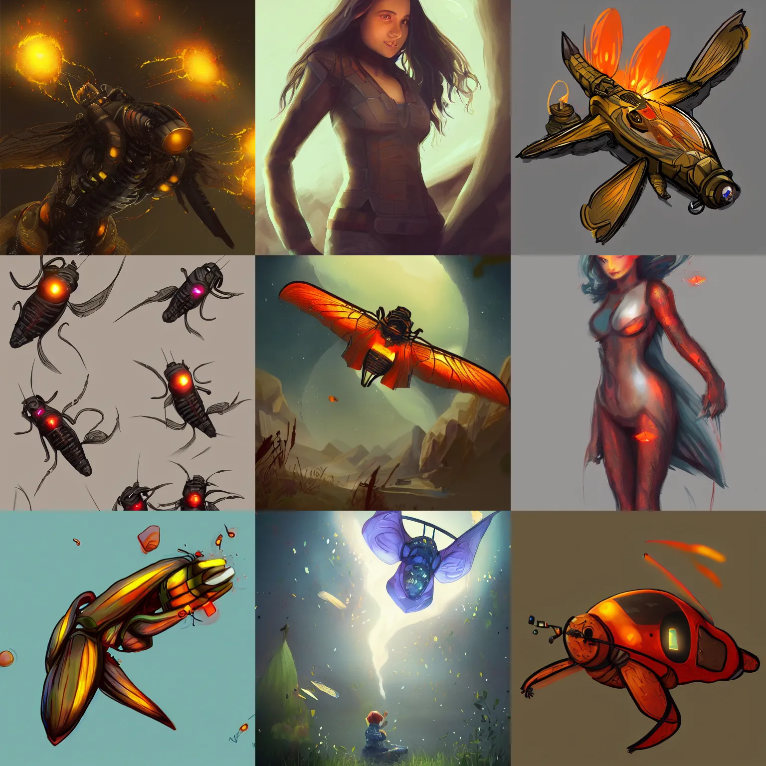 Prompt: firefly. trending on artstation