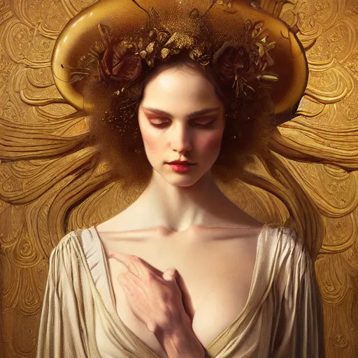 Prompt: highly detailed oil painting | very intricate | cinematic lighting | award - winning | avocado fashion design | by roberto ferri, by tom bagshaw, by j. c. leyendecker and klimt, american romanticism, by austin osman spare, artstation, cgsociety, official art, octane