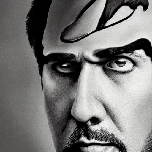 Image similar to nicholas cage as scooby doo portrait, cinematic, realistic photography