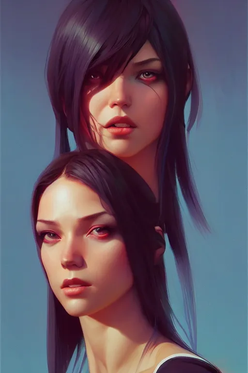 Prompt: the previous artist was midjourney, female avatar character with a bulging head, moody colors, realistic shaded lighting poster by ilya kuvshinov, magali villeneuve, artgerm, jeremy lipkin and michael garmash and rob rey