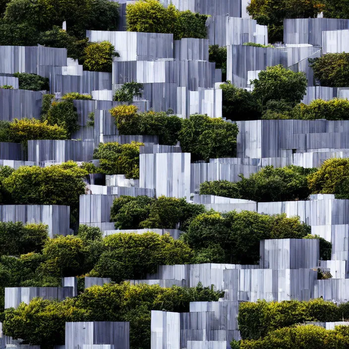 Image similar to a building in a landscape, trending on getty images