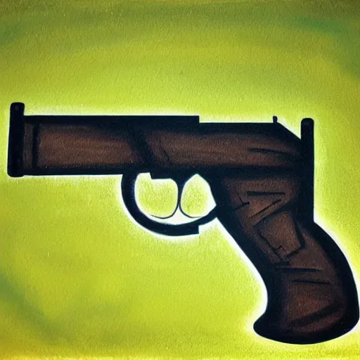 Prompt: Le Gun artwork of a cat