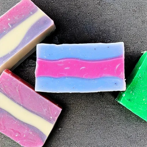 Image similar to a soap is wearing as an artist