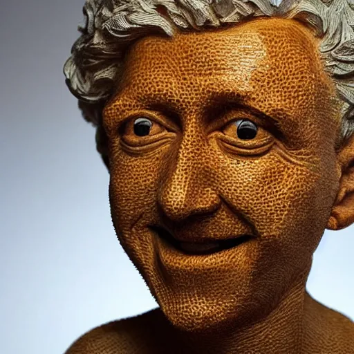 Image similar to sculpture of a dentist made entirely out of honey