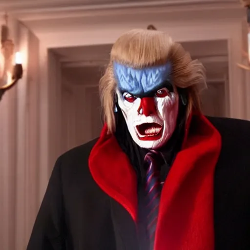 Image similar to donald trump playing morbius in morbius dramatic cinematic photo