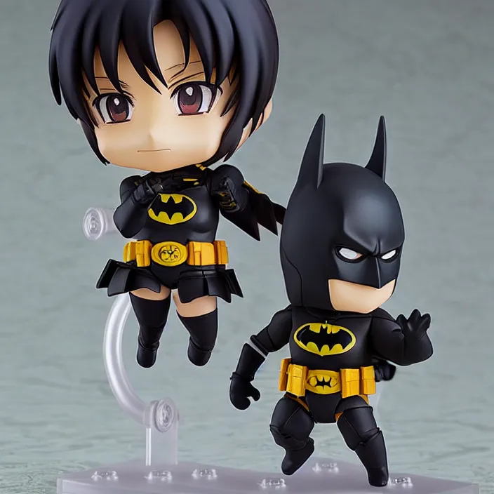 Image similar to An anime Nendoroid of Batman, figurine, detailed product photo