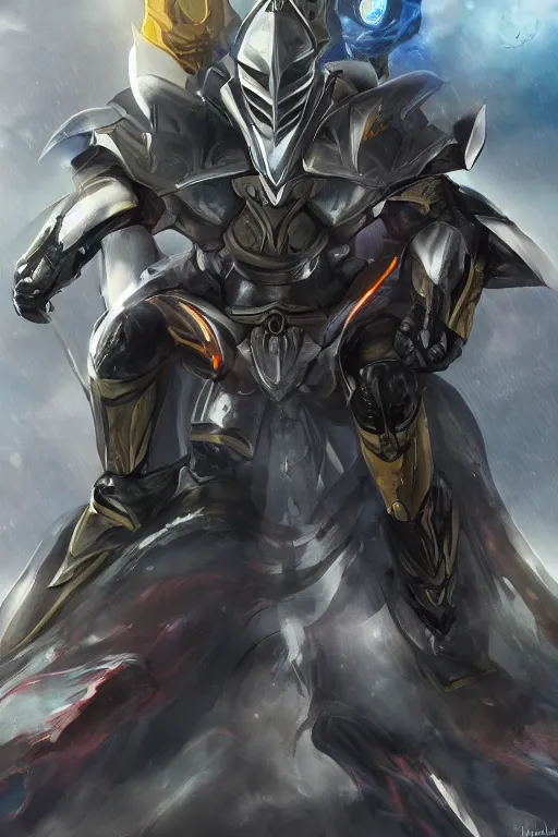 Image similar to helmet armor guardian destiny in witch queen illumination ray tracing hdr fanart arstation by sung choi robot ninja mask and eric pfeiffer and gabriel garza and casper konefal