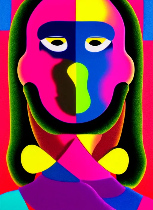 Prompt: person wearing a balaclava by shusei nagaoka, kaws, david rudnick, airbrush on canvas, pastell colours, cell shaded, 8 k